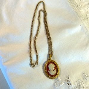 Avon reversible, cameo pendant
